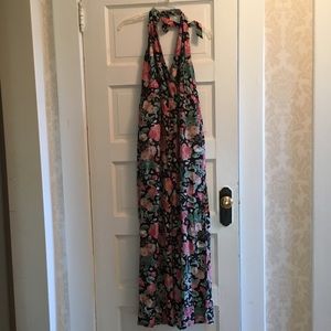 Floral halter Jumpsuit